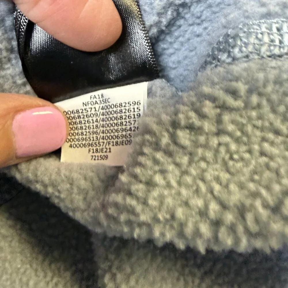 The North Face Men’s 1/4 Zip Fleece‎ Pullover XXL Gray Textured EUC